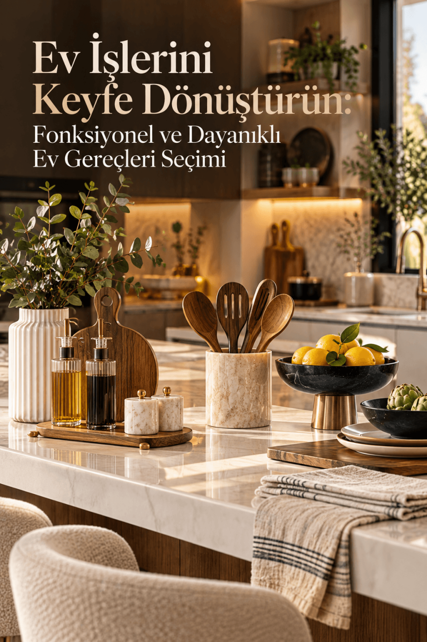 Ev İşlerini Keyfe Dönüştürün: Fonksiyonel ve Dayanıklı Ev Gereçleri Seçimi