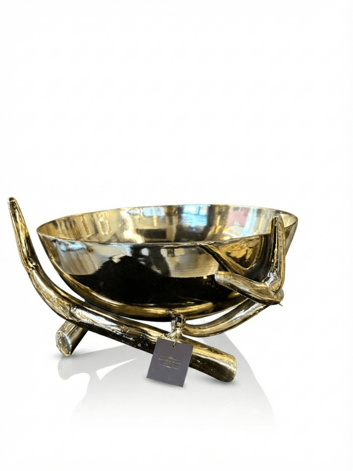 İthal Gold Renk Döküm Vazo