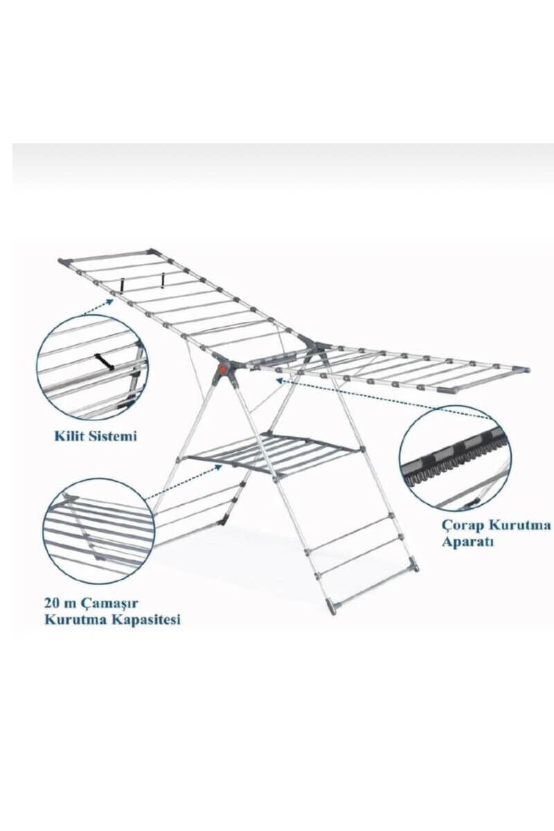 İnova  Katlanabilir Kanatlı Çamaşır Kurutmalığı